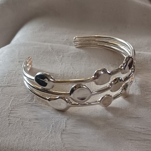 IPPOLITA Onda 3 Row Cuff Bracelet, Sterling Silver - Picture 2 of 13